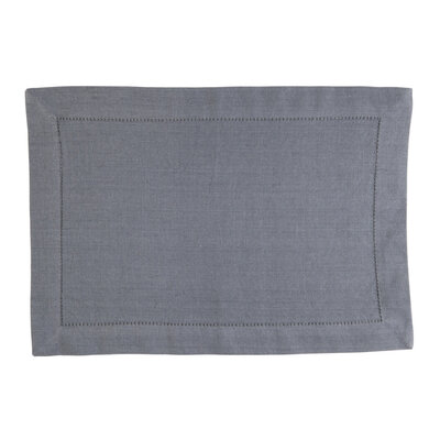 Linen&More Placemats 35x50 cm 4 Stuks Indi Grey