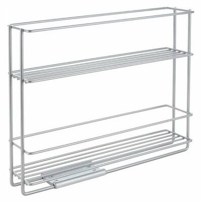 Metaltex Space Saver Smart Kitchen Uitschuifbaar Kruidenrek 6x28x22 cm Zilver