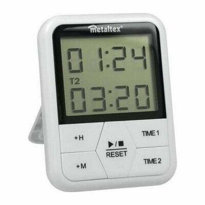 Metaltex Digitale Timer 11x8 cm Wit