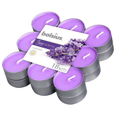 Bolsius True Scents Geurtheelicht Lavendel 18 Stuks