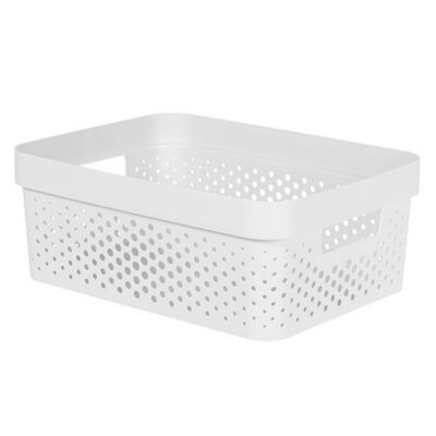 Curver Infinity Dots Box 11L 35.6x26.6x13.6 cm Wit