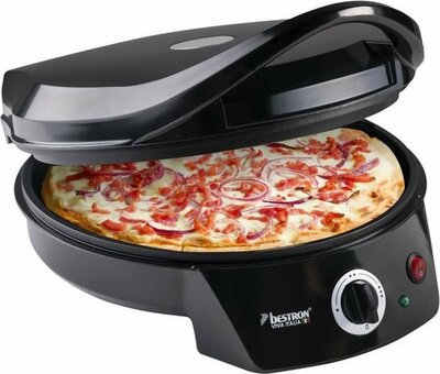 Bestron APZ400Z Pizza Maker Zwart