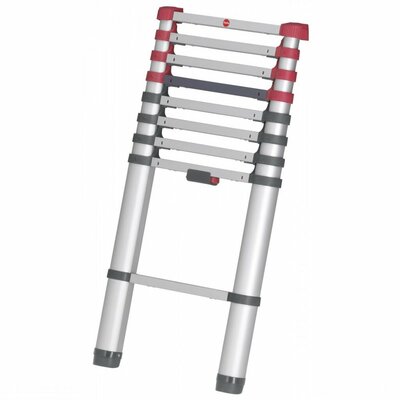 Hailo T80 Aluminium Telescoopladder 9 Treden 94-264 cm